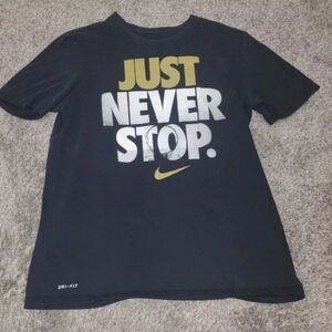 Nike just never stop Tshirt,men large, dri-fit
